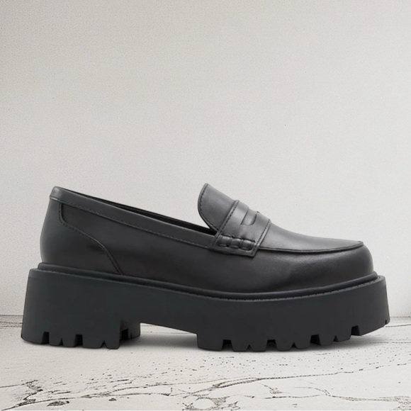 ALDO | Cadaycia | Chunky Loafer | Black Leather | Women’s 11 - Picture 1 of 9